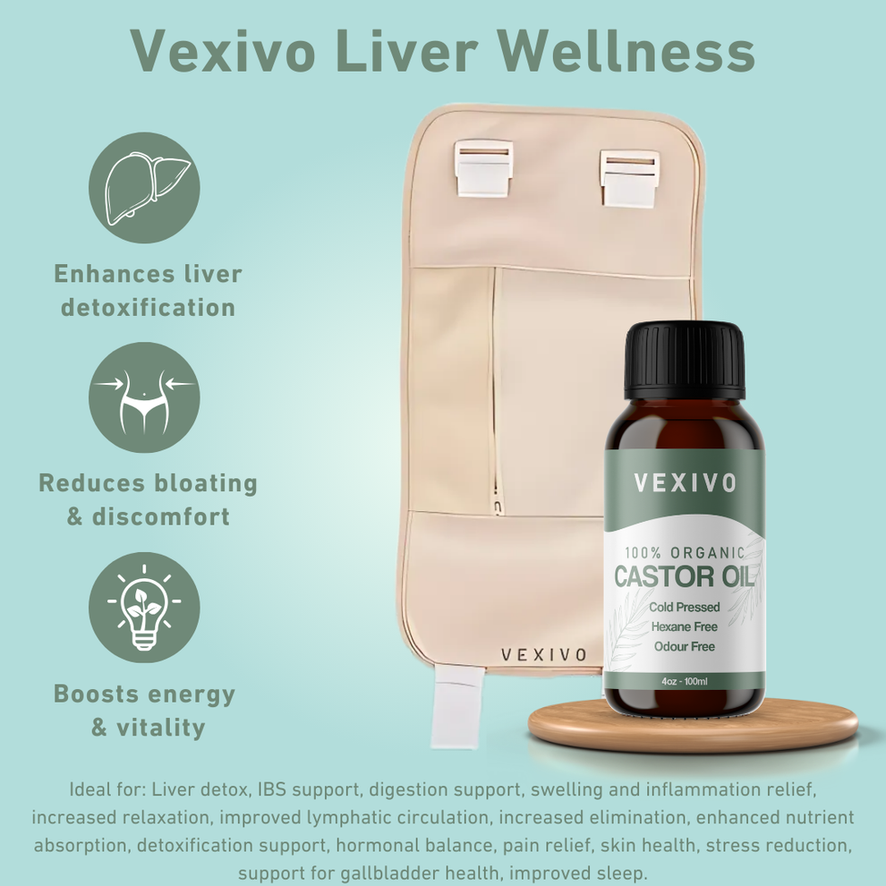 Simpli Castor™ Liver Wellness Pack (Wrap + Free Castor Oil)